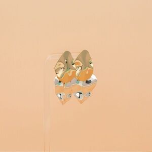 JBloom Gold and Silver Abstract Drop Dangle Earrings - Women's Jewelry